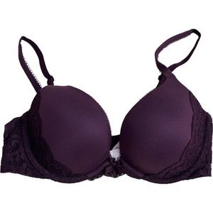 Victoria's Secret Push up Bra Women's 32D Plum Push Up Wear